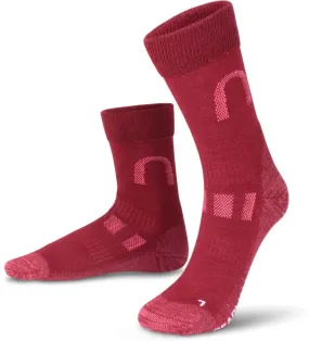 2 Paar Merinowollsocken Wander- und Trekkingsocken „Melton“ Burgund