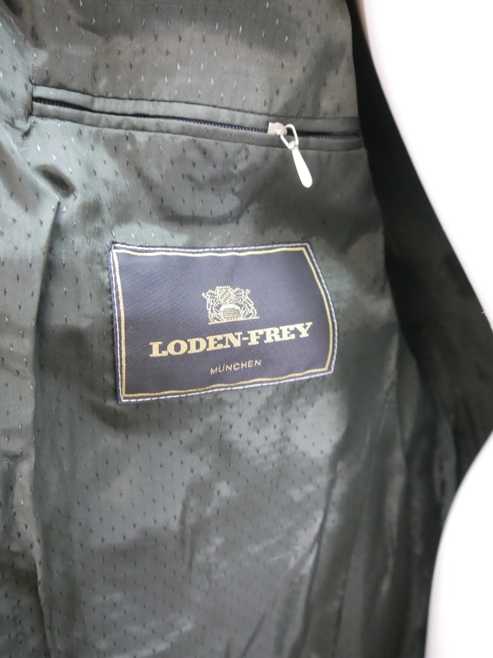 Lodenfrey neuwertig klassisch fescher Janker schwarze Trachtenjacke Jacke Gr.48