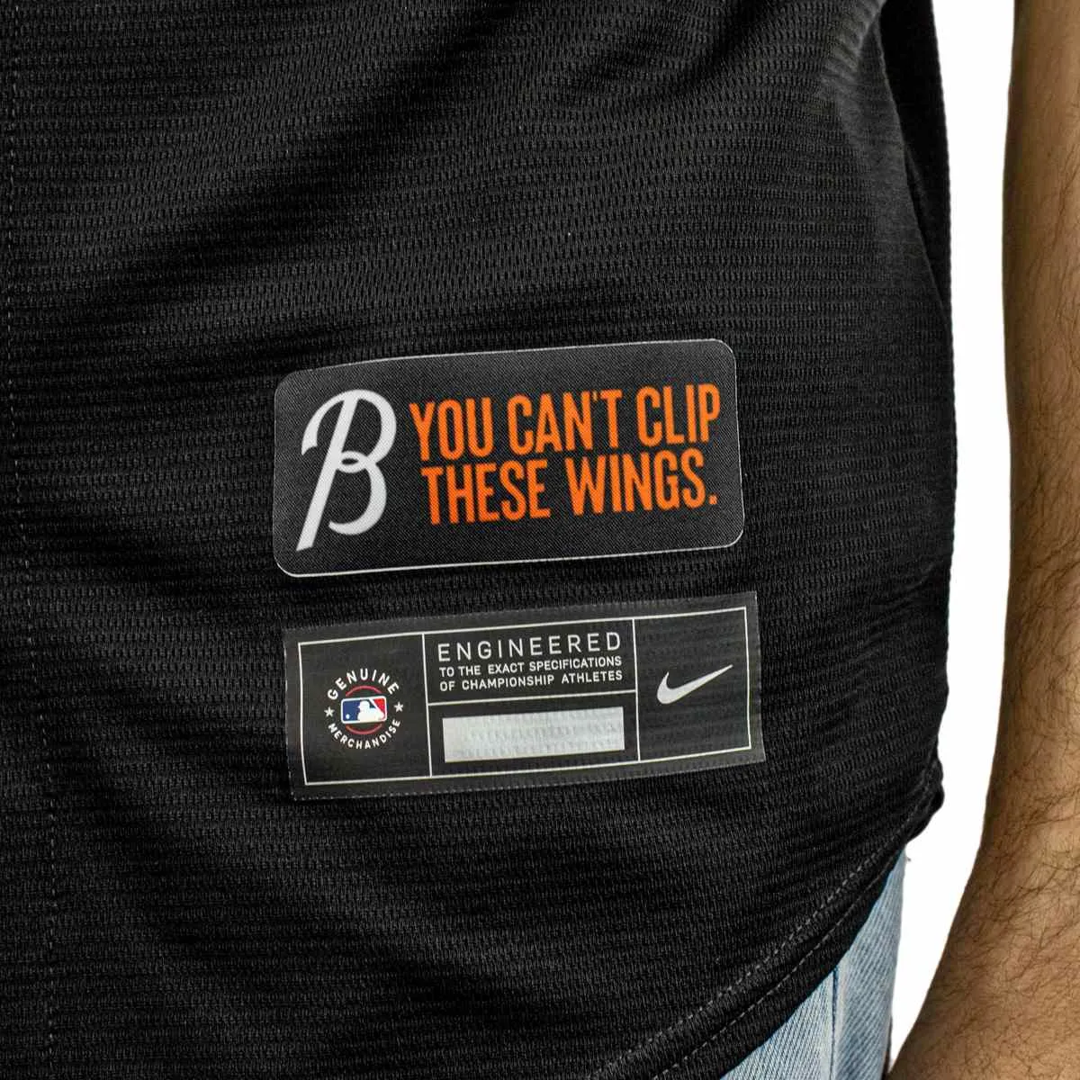 Nike Baltimore Orioles MLB Official Replica City Connect Jersey Trikot T770-01N4-OLE-CC4 - schwarz-weiss-orange