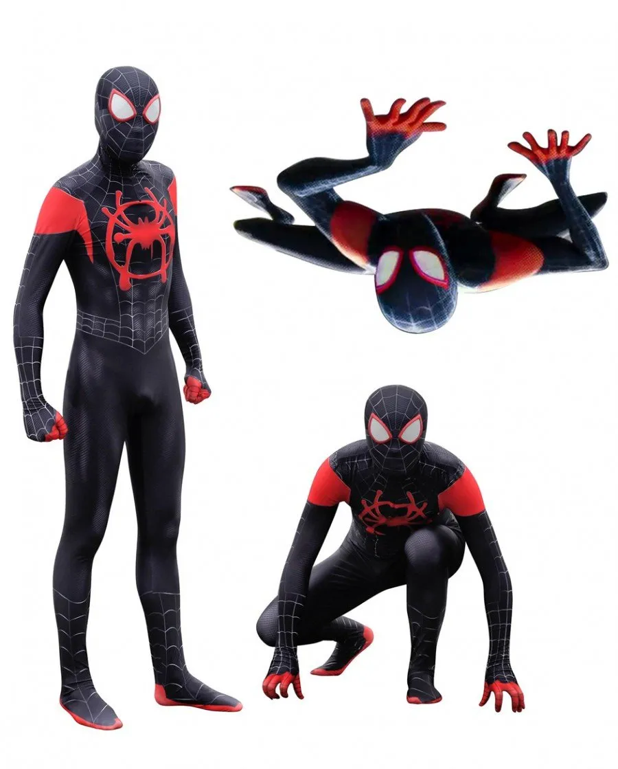 Spider Man Into the Spider Verse Kostüm Erwachsene Superhelden Kostüme
