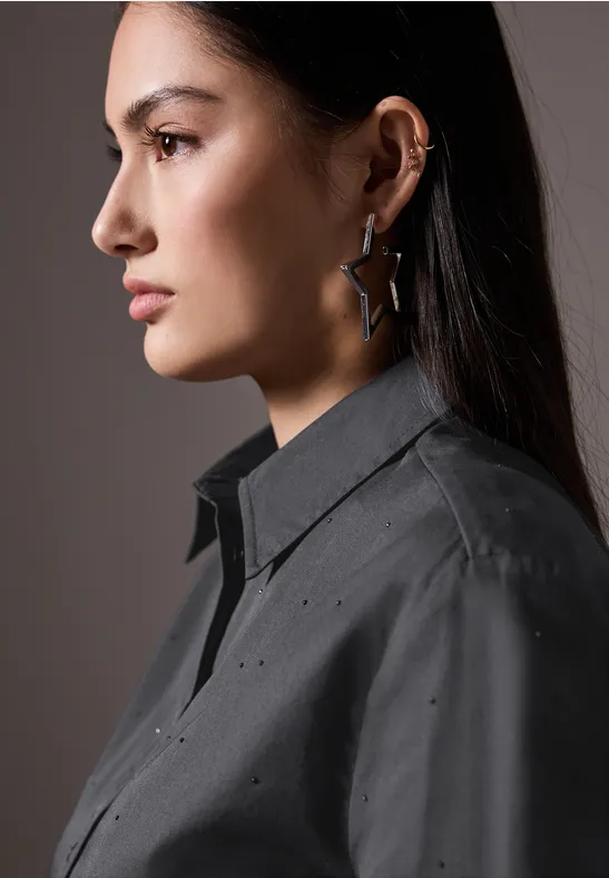 Street One Studio Bluse mit Schmucksteinen 